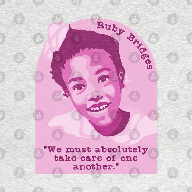 Ruby Bridges Portrait and Quote by Slightly Unhinged